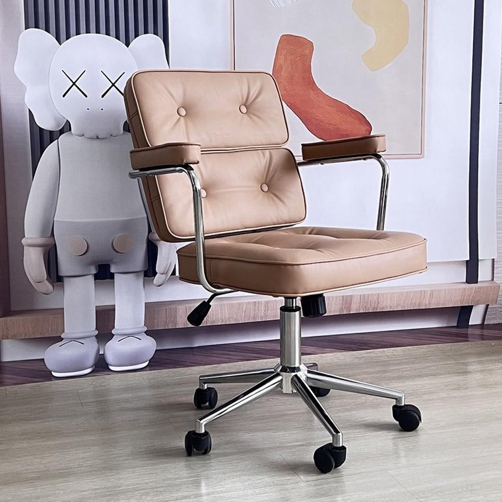 Mid-century biscuit computer chair
