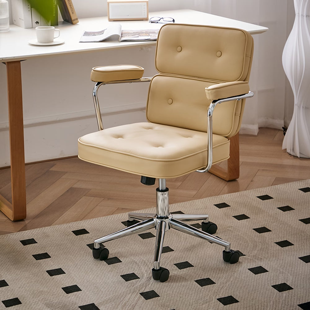 Mid-century biscuit computer chair