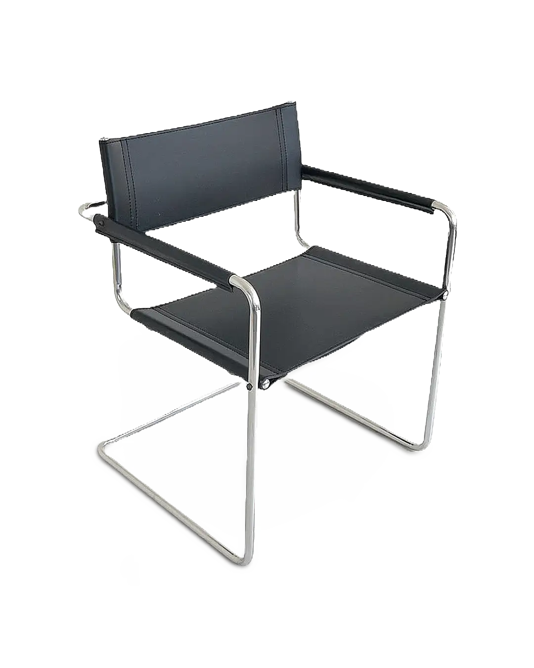 Leather arm bauhaus chair – Official Bauhaus Japan