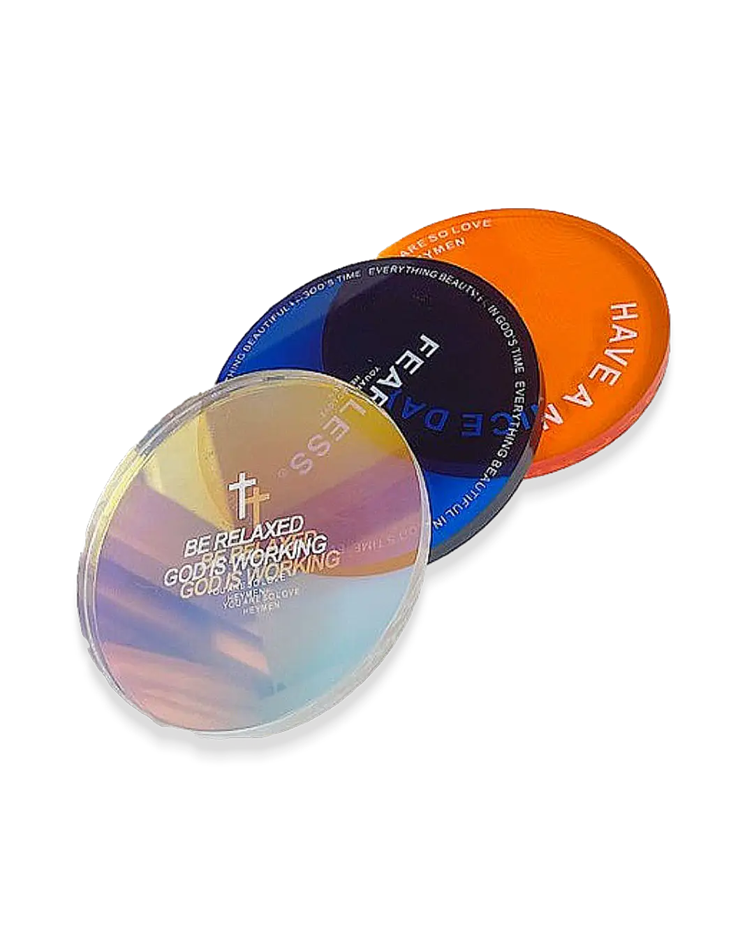 Modern glass coaster