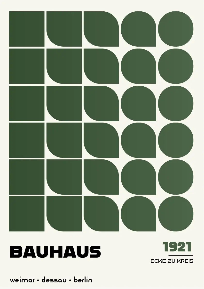 Ecke zu Kreis, in Green