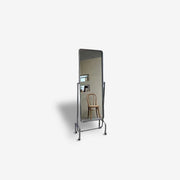 Movable full-length mirror stand