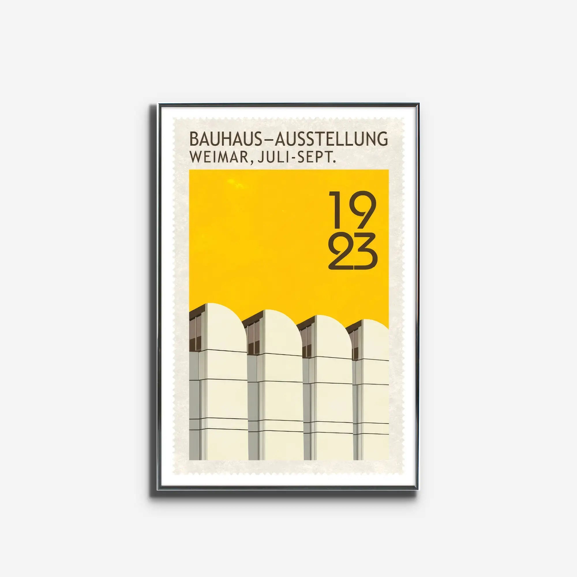 Bauhaus stamp building