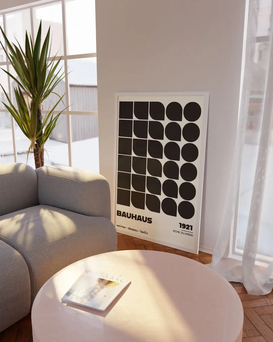 Ecke zu Kreis, in Black