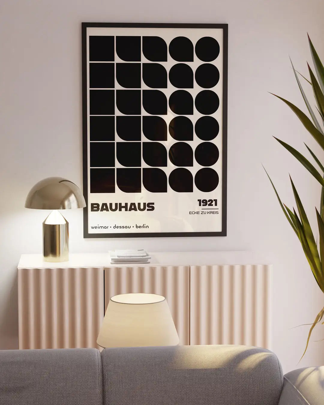 Ecke zu Kreis, in Black