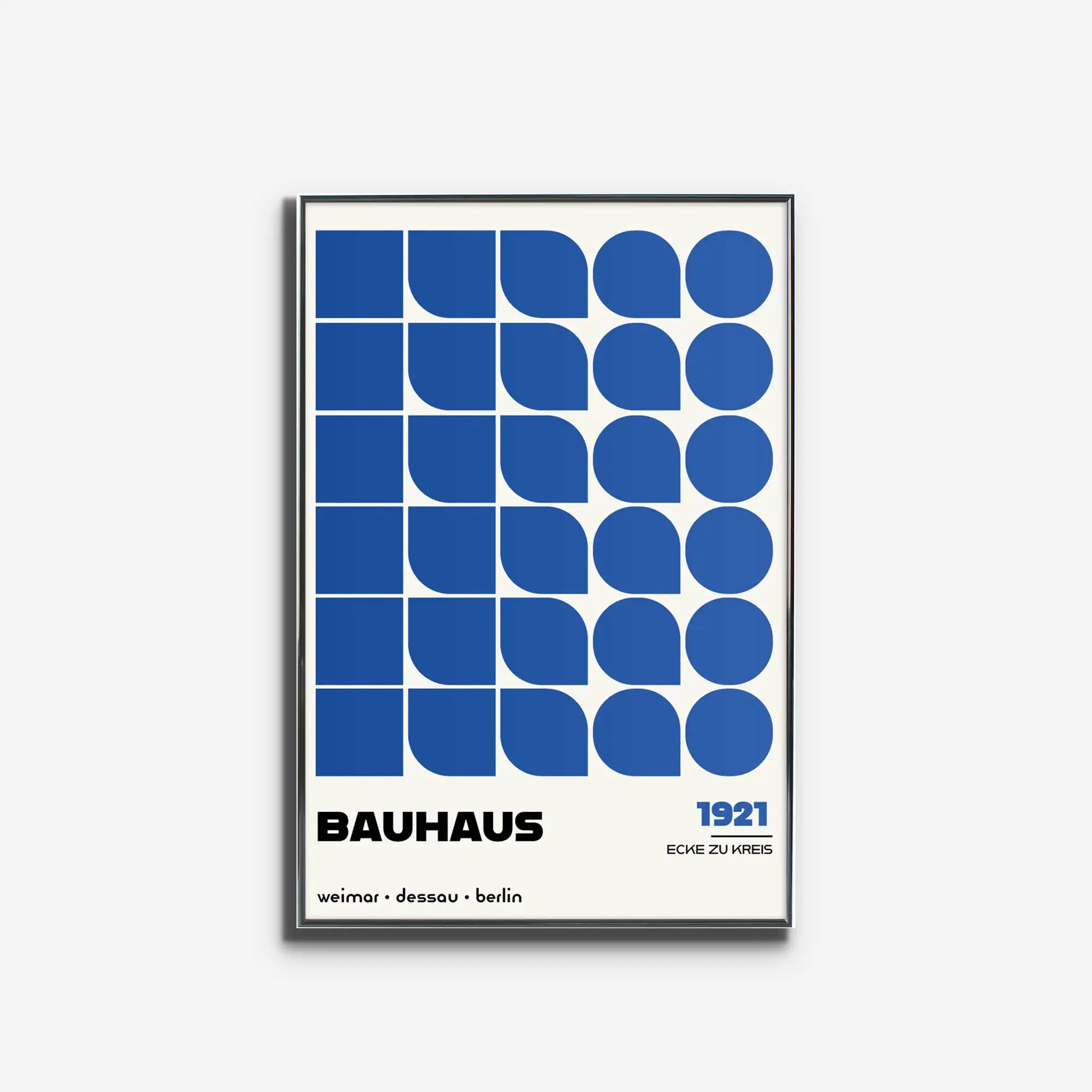Ecke zu Kreis, in Blue – Official Bauhaus Japan