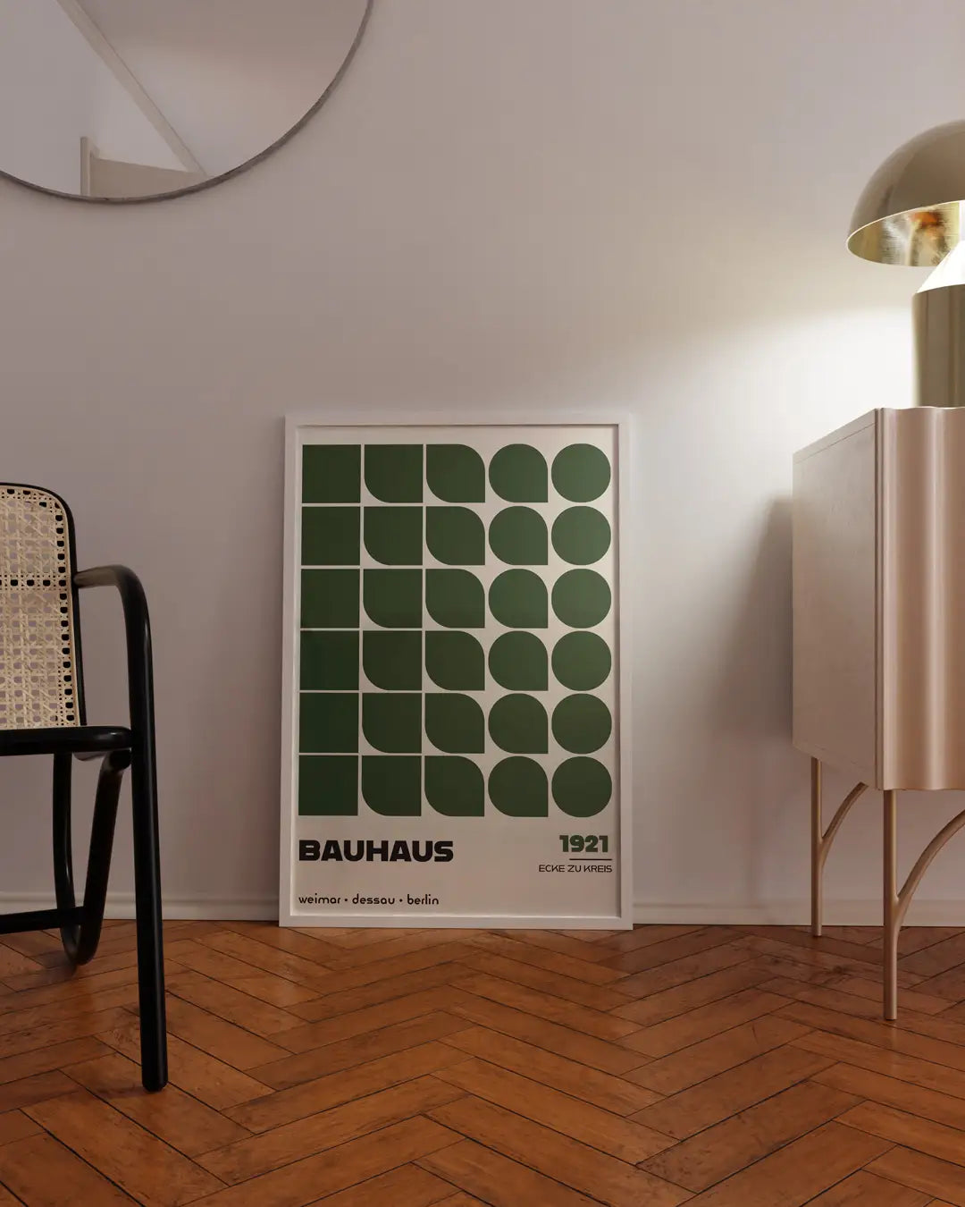 Ecke zu Kreis, in Green