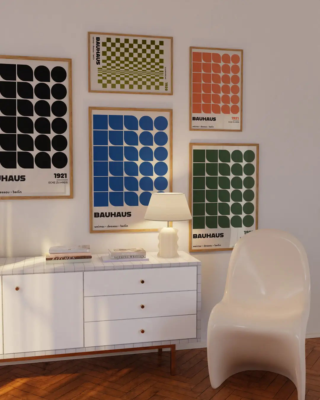 Ecke zu Kreis, in Green