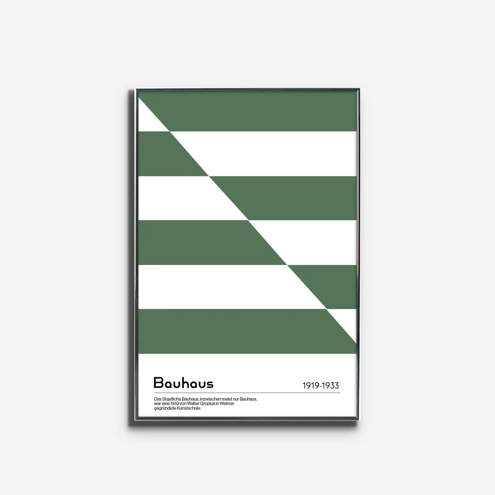 Diagonal Bauhaus in Green