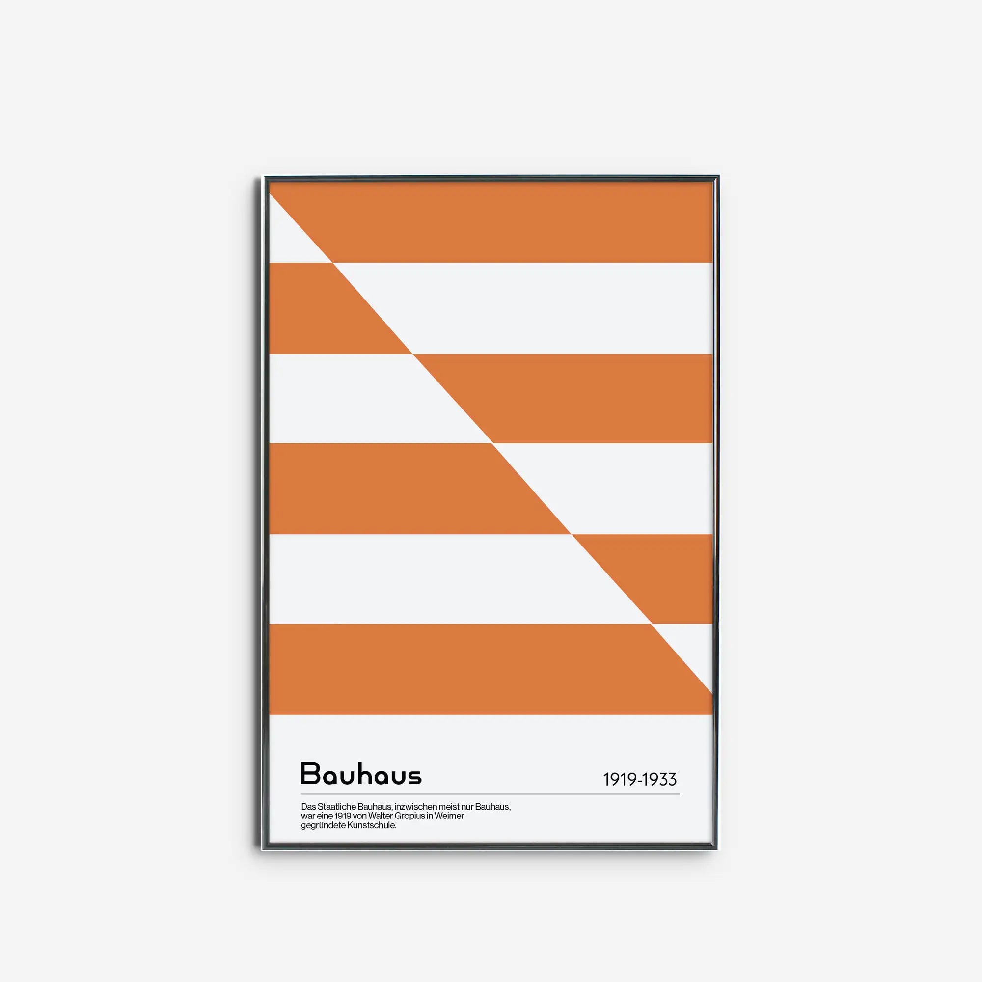 Diagonal Bauhaus in Orange