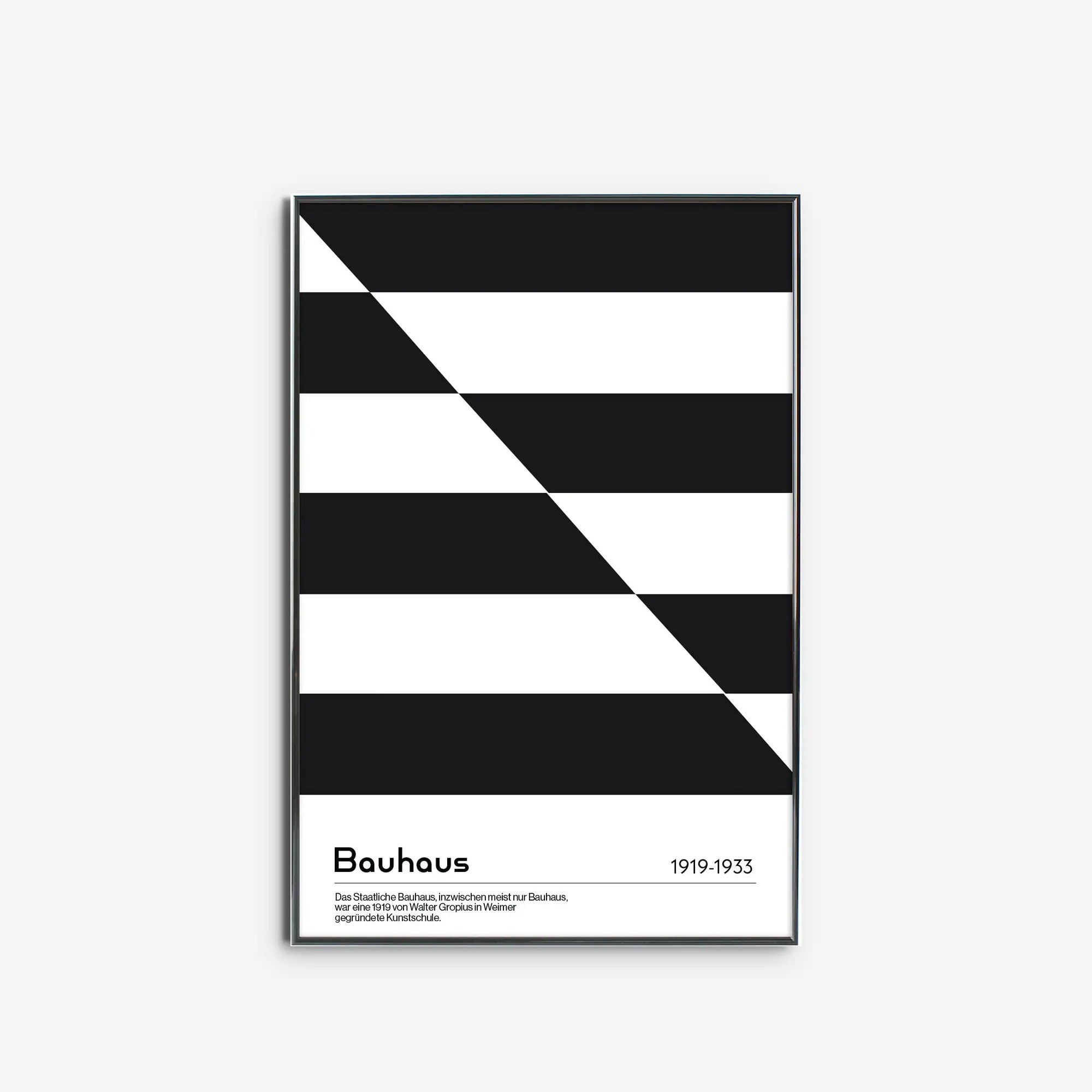 Diagonal Bauhaus in Black