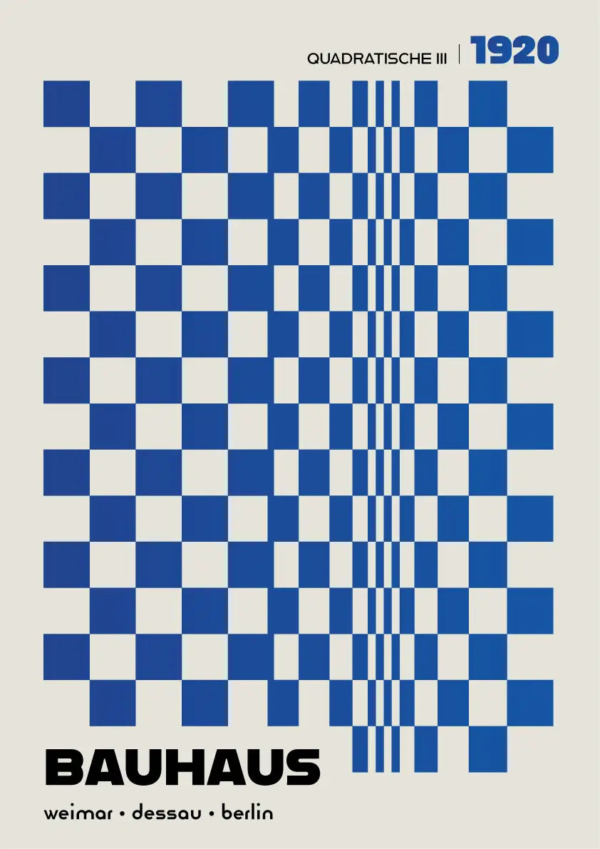 Quadratische, in Blue