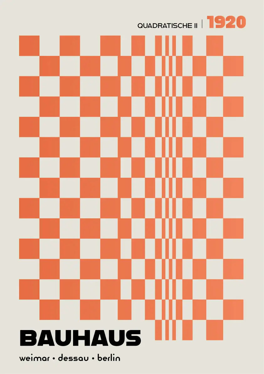 Quadratische, in Orange
