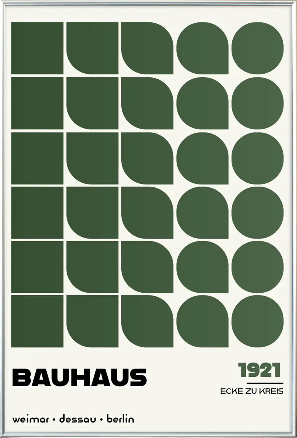 Ecke zu Kreis, in Green