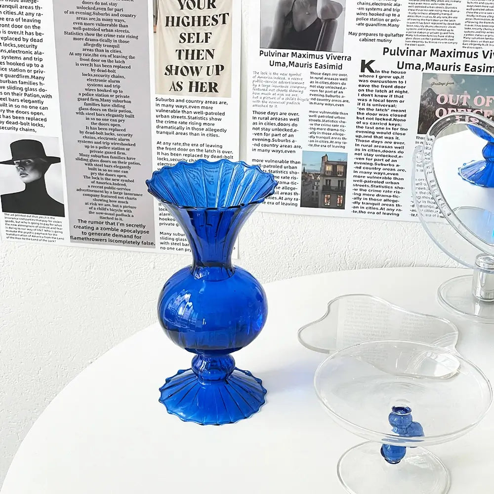Royal Blue Glass Vase – Official Bauhaus Japan
