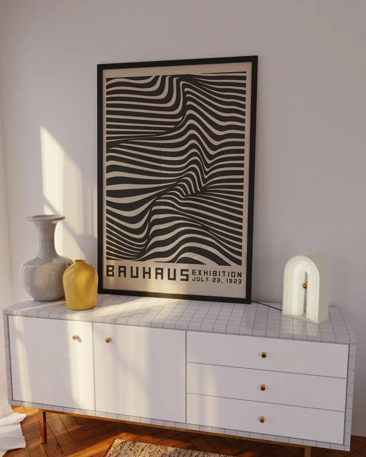 Bauhaus geometric wave