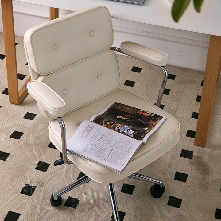 Mid-century biscuit computer chair