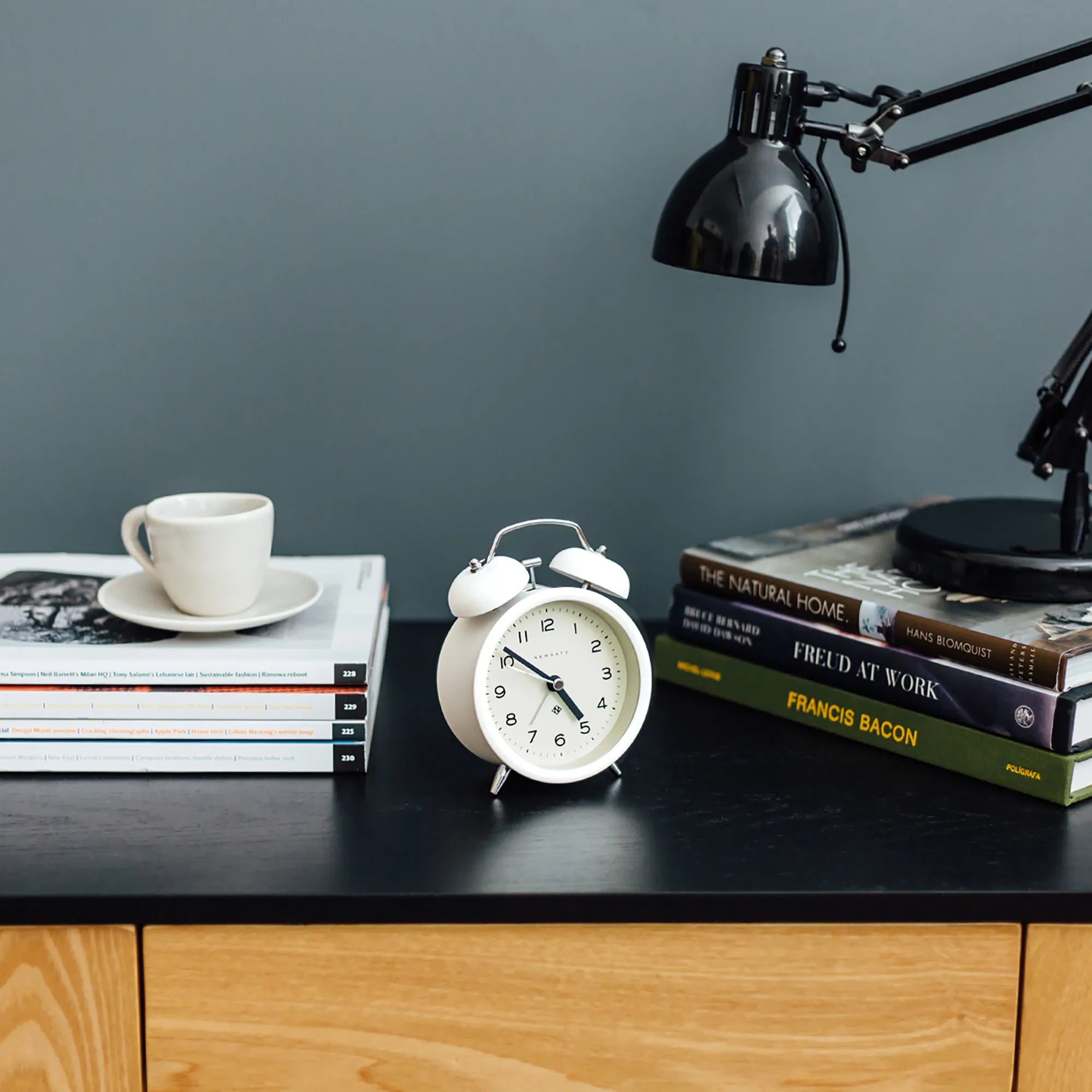 Newgate Echo Alarm Clock in White