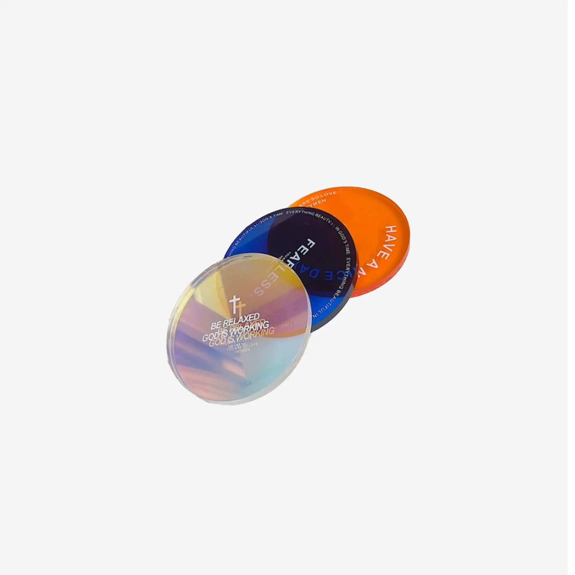 Modern glass coaster