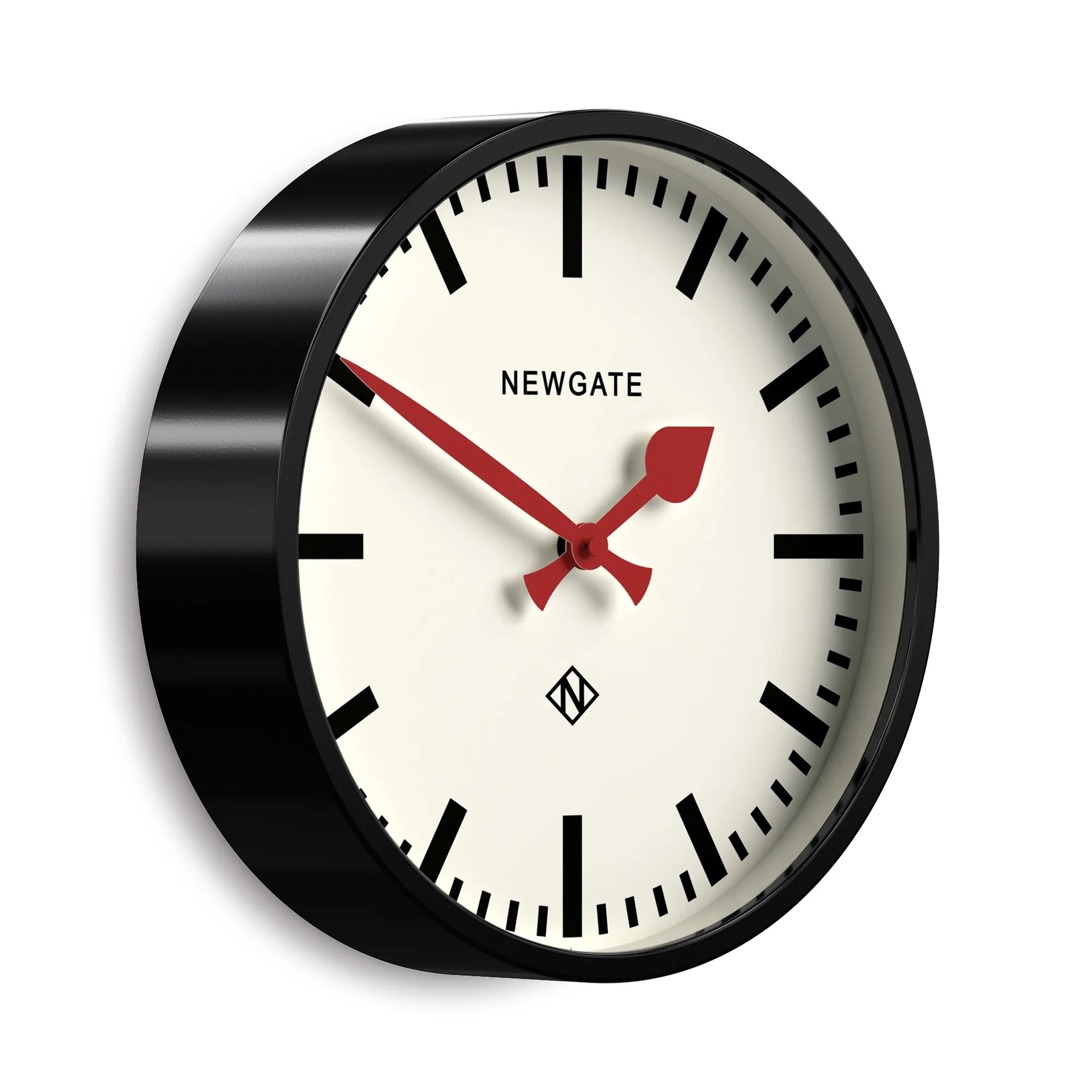 Newgate Luggage Wall Clock in Black