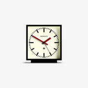Newgate Amp mantel clock in black with Red hands