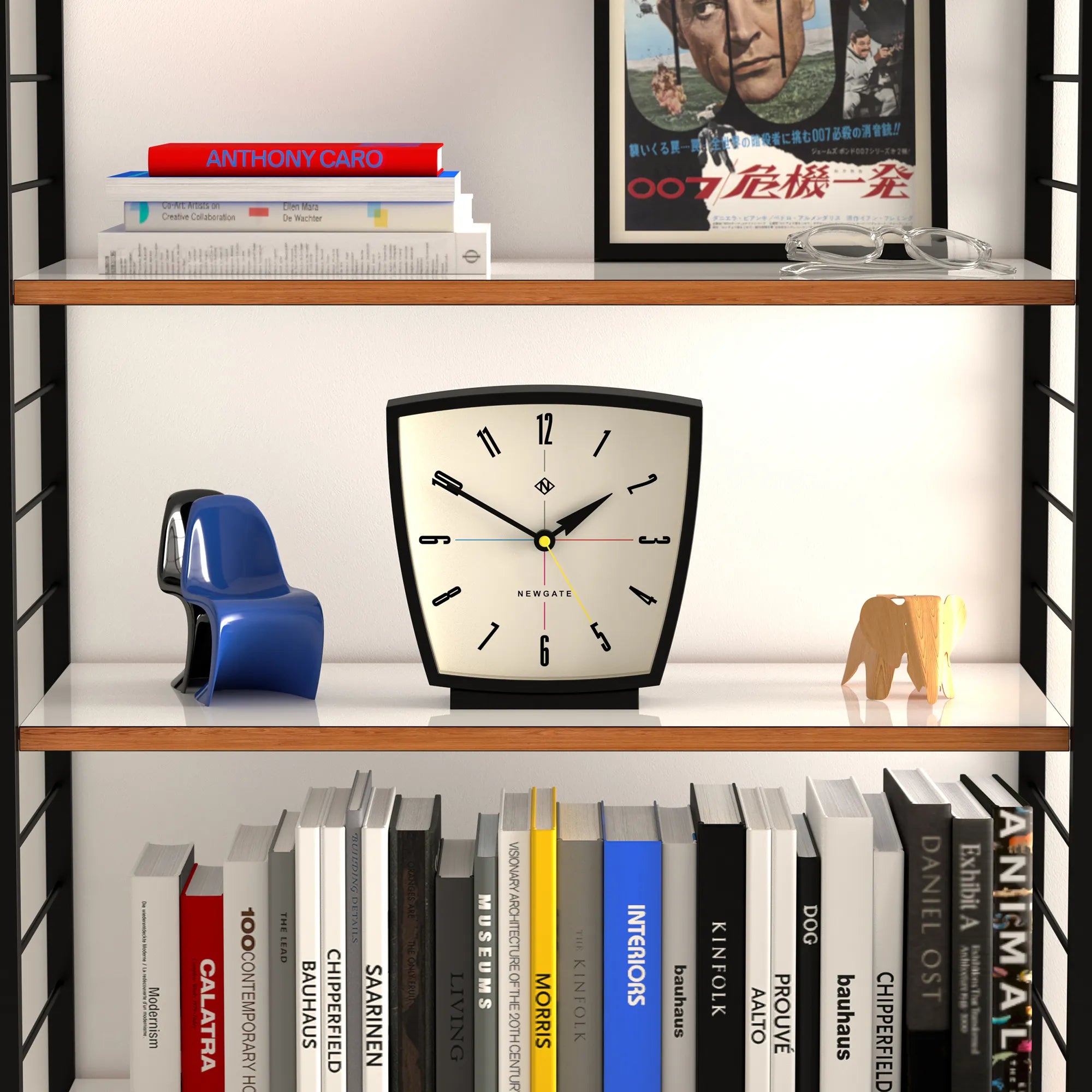 Newgate Odyssey Mantel Clock in Black