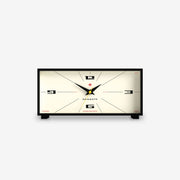 Newgate Thunderbird Mantel Clock in Black and Cream