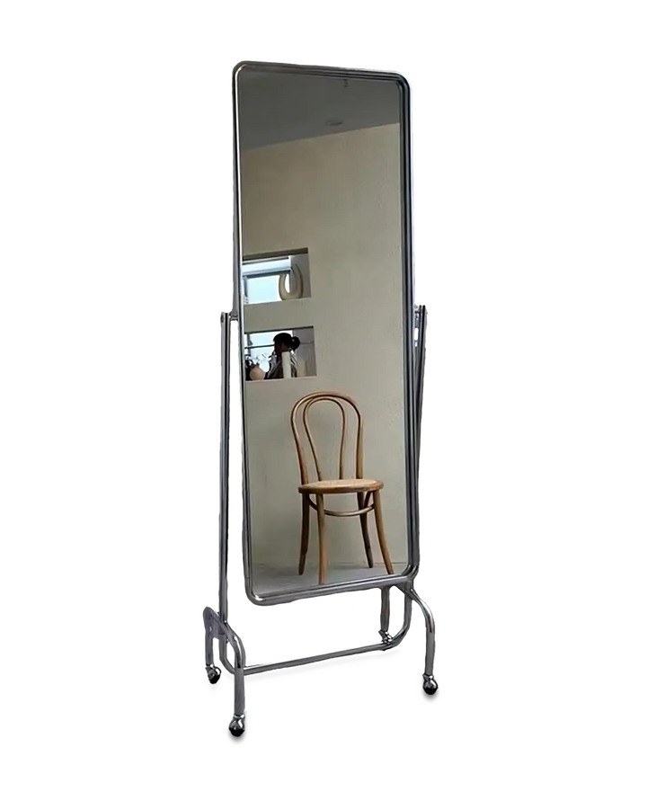 Movable full-length mirror stand