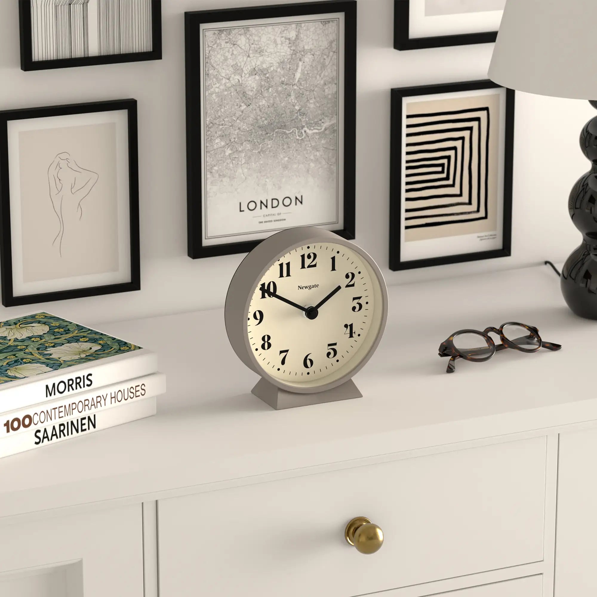 Newgate M Mantel Theater Stone Grey