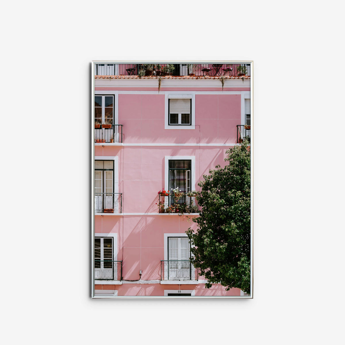Immeuble en rose