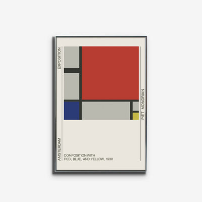 Composition with red, blue, and yellow