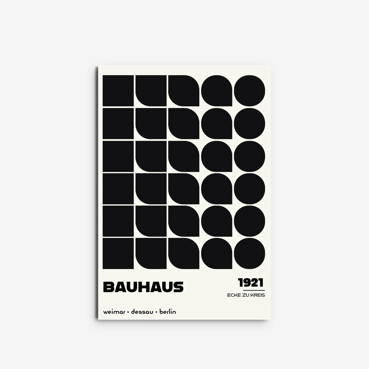 Ecke zu Kreis, in Black