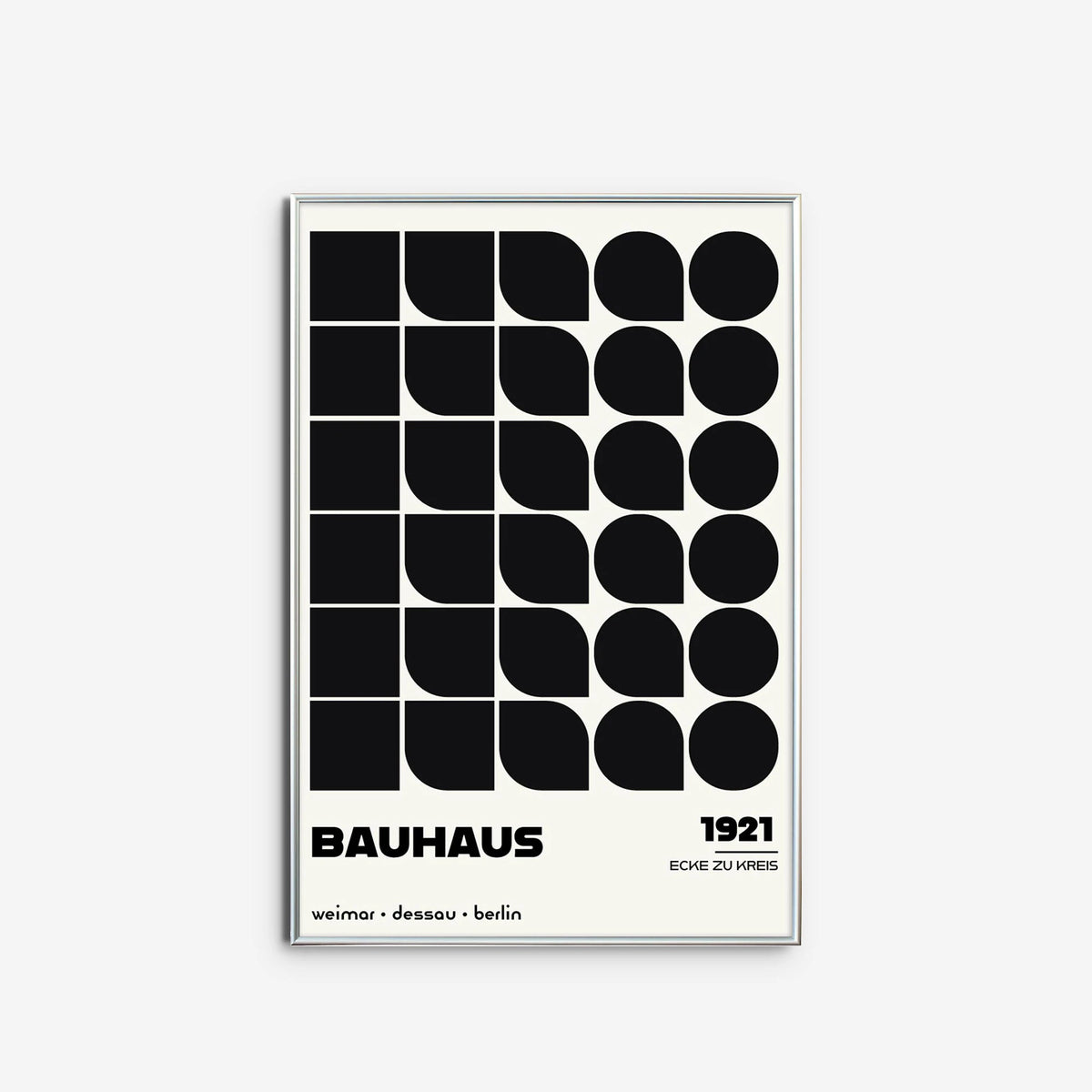 Ecke zu Kreis, in Black