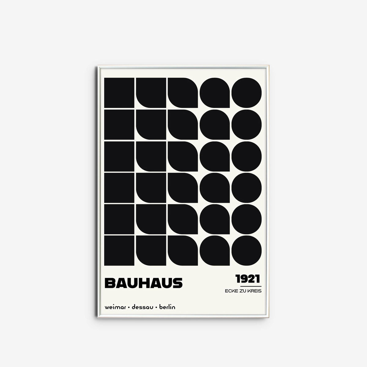 Ecke zu Kreis, in Black