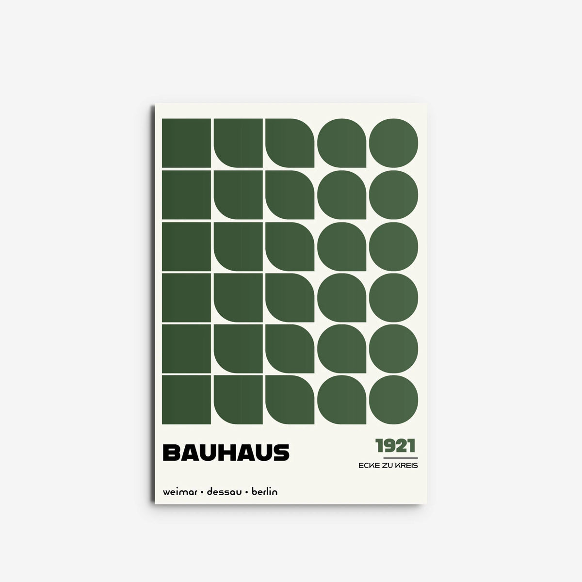 Ecke zu Kreis, in Green