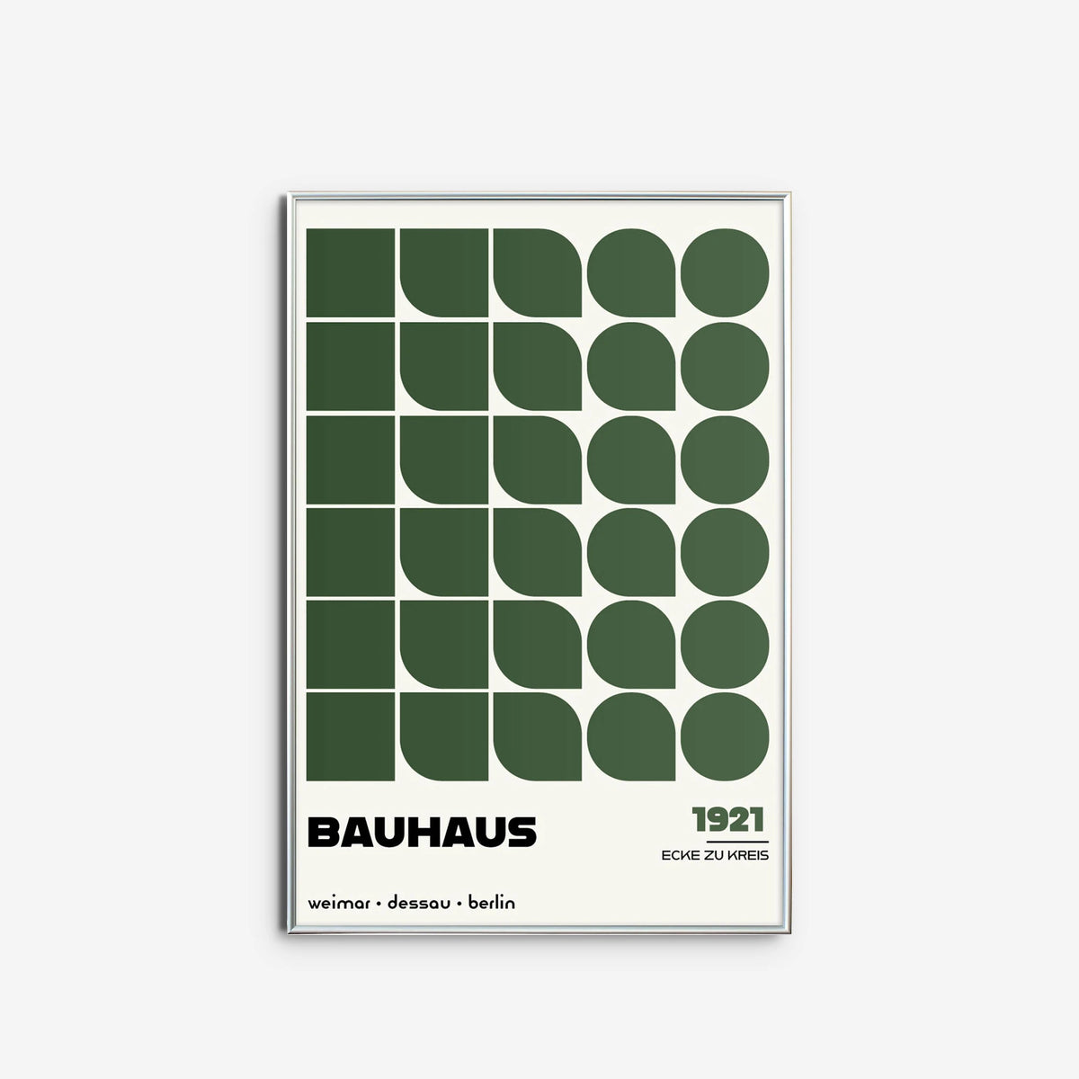 Ecke zu Kreis, in Green