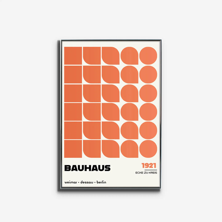 Ecke zu Kreis, in Orange