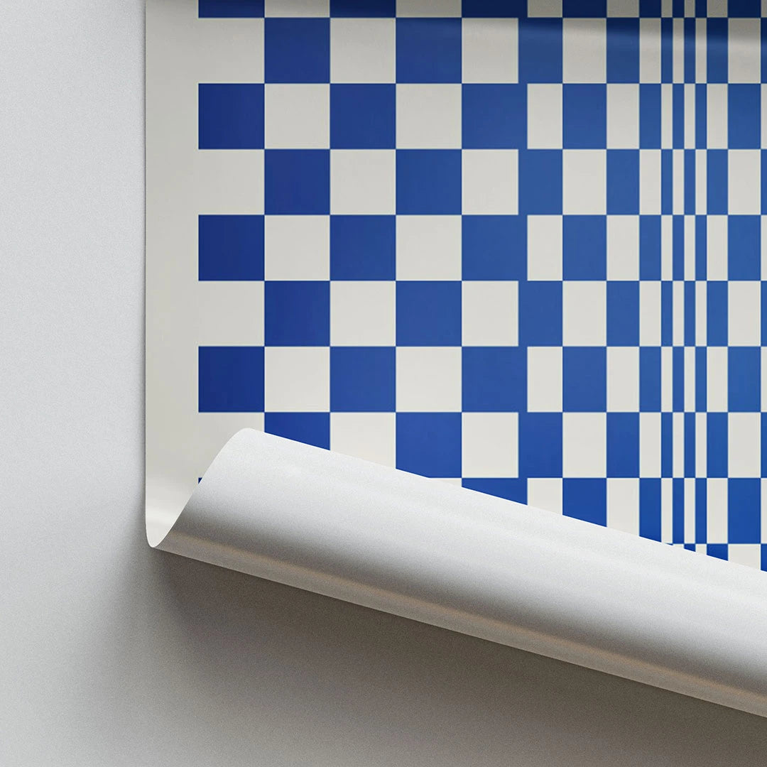 Quadratische, in Blue