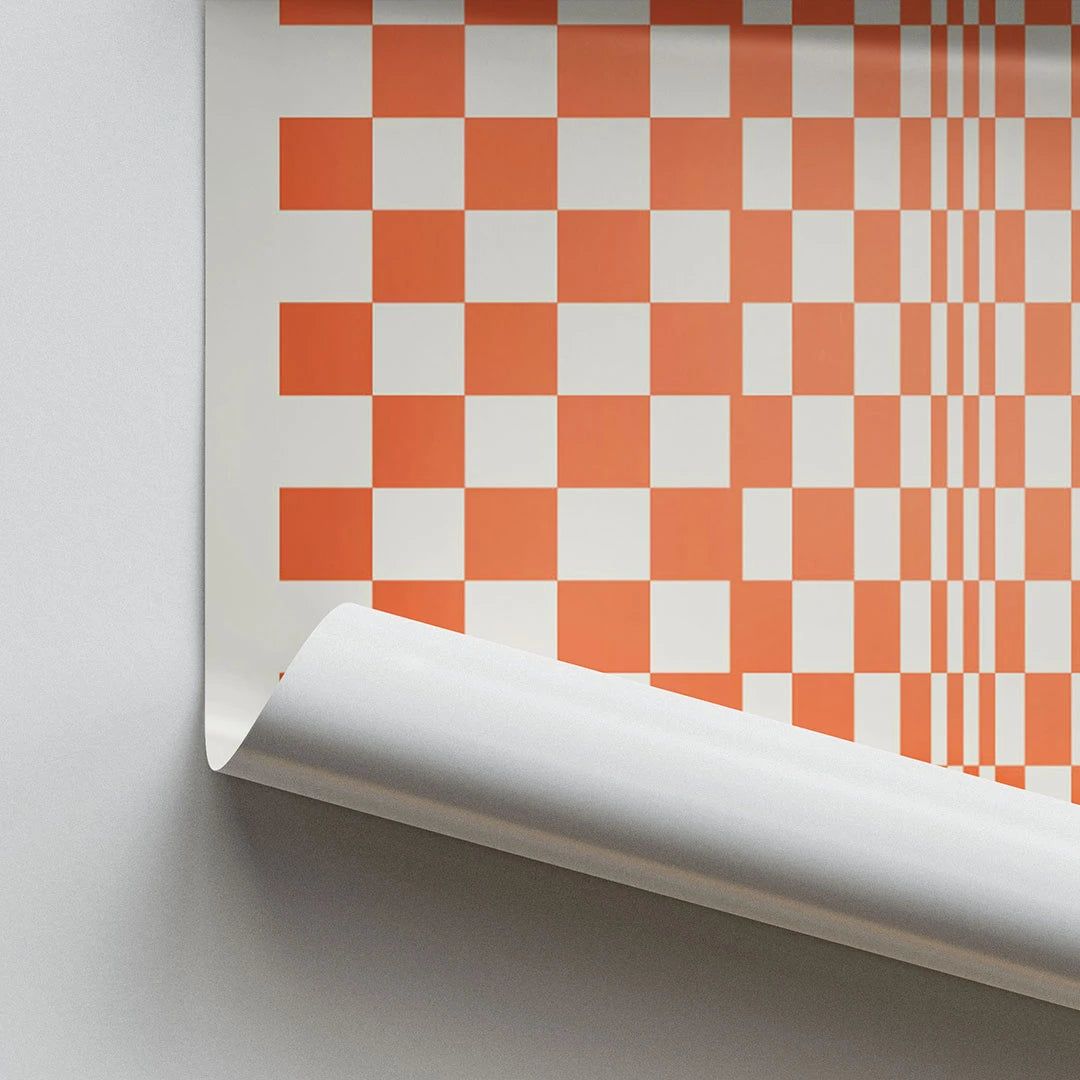 Quadratische, in Orange