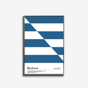 Diagonal Bauhaus in Blue