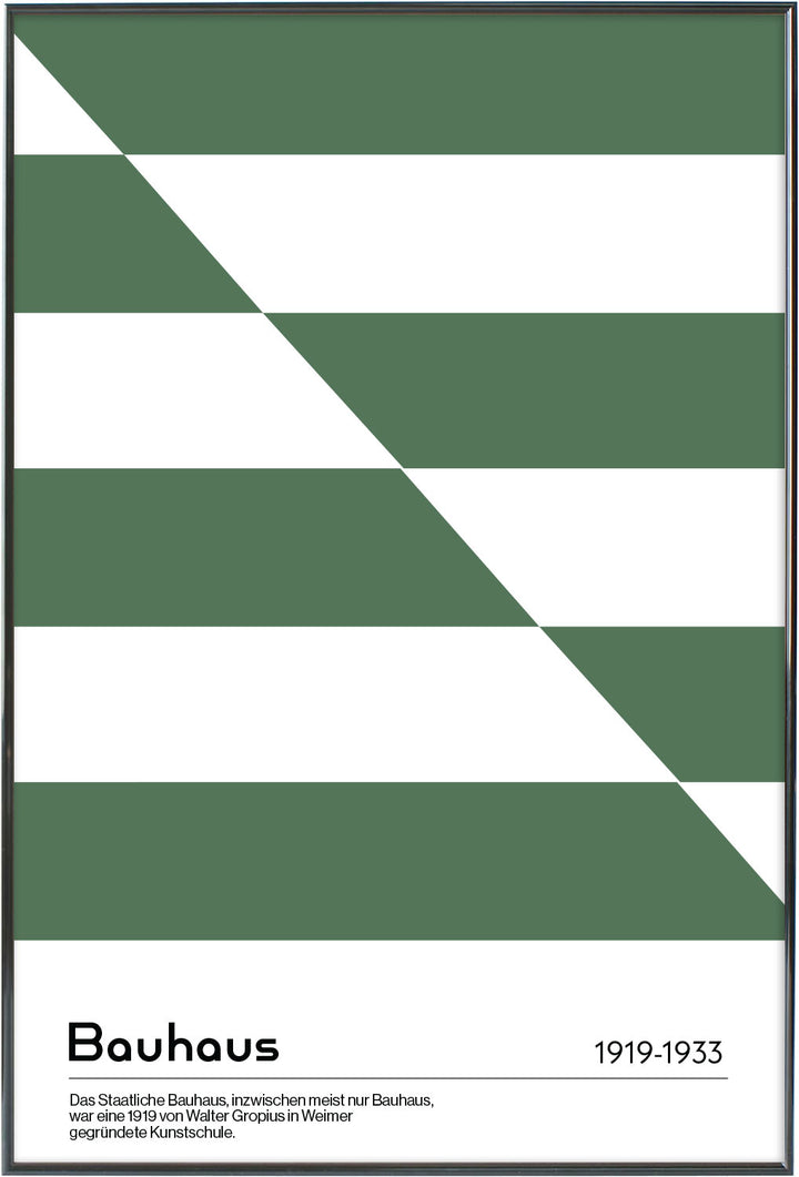 Diagonal Bauhaus in Green