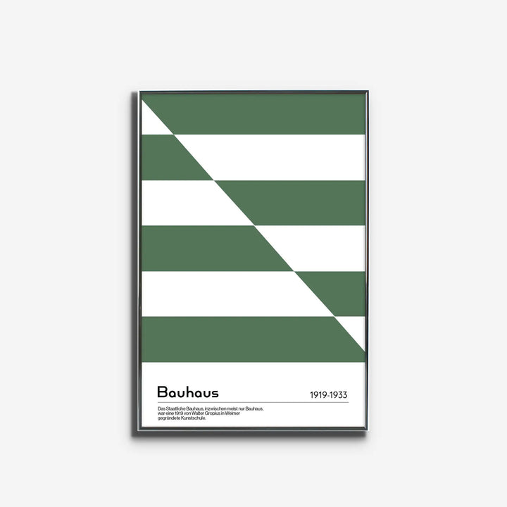 Diagonal Bauhaus in Green