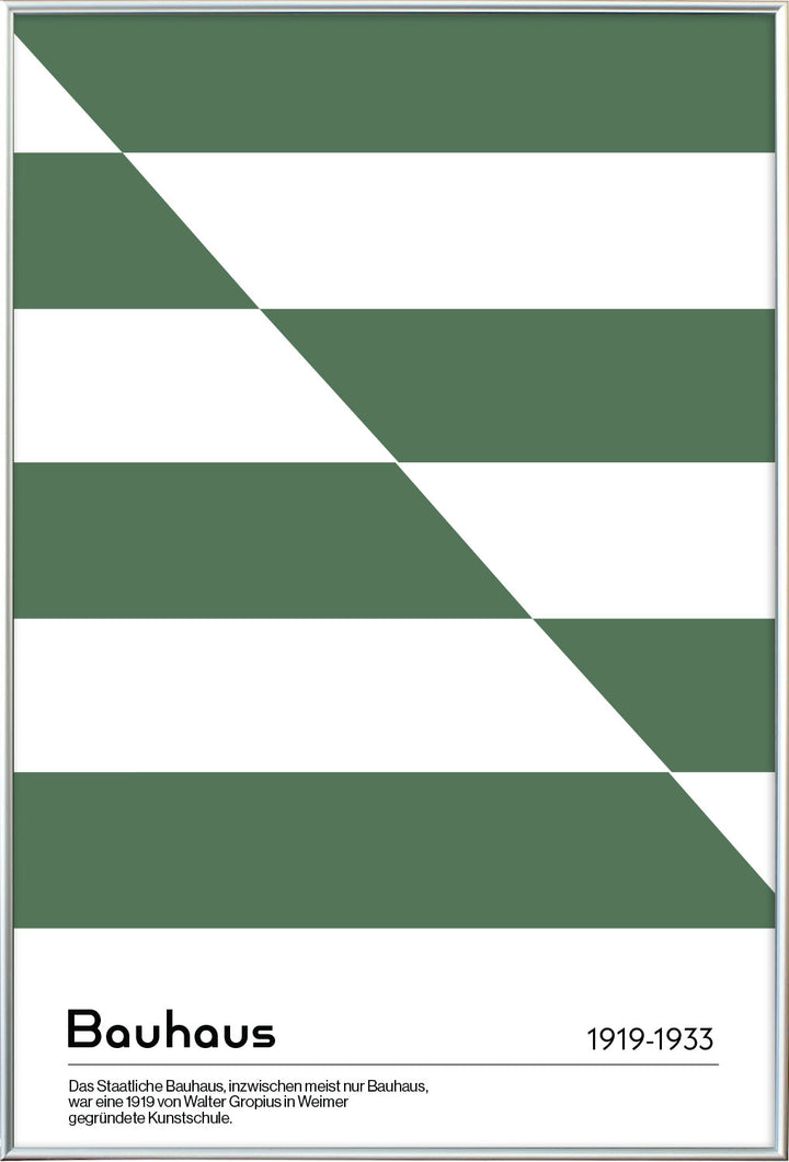 Diagonal Bauhaus in Green