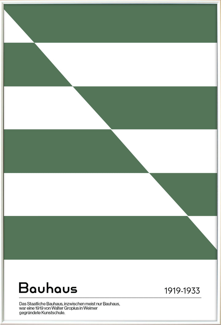 Diagonal Bauhaus in Green