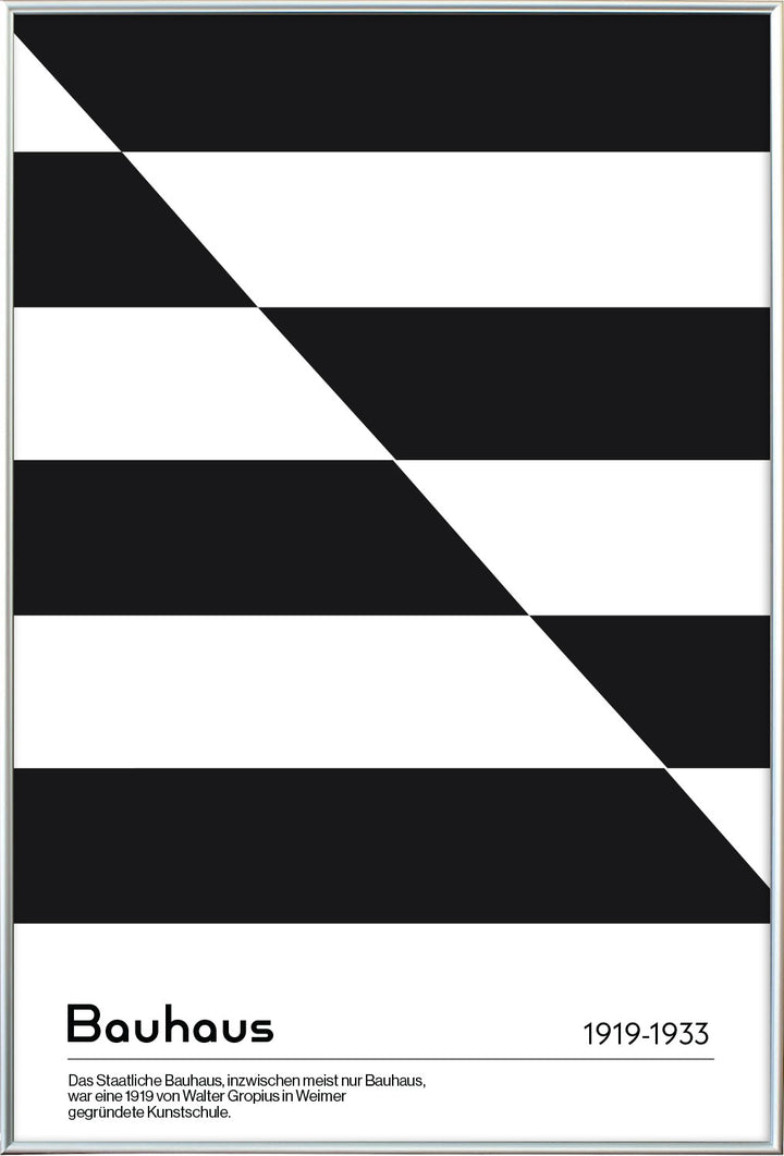 Diagonal Bauhaus in Black