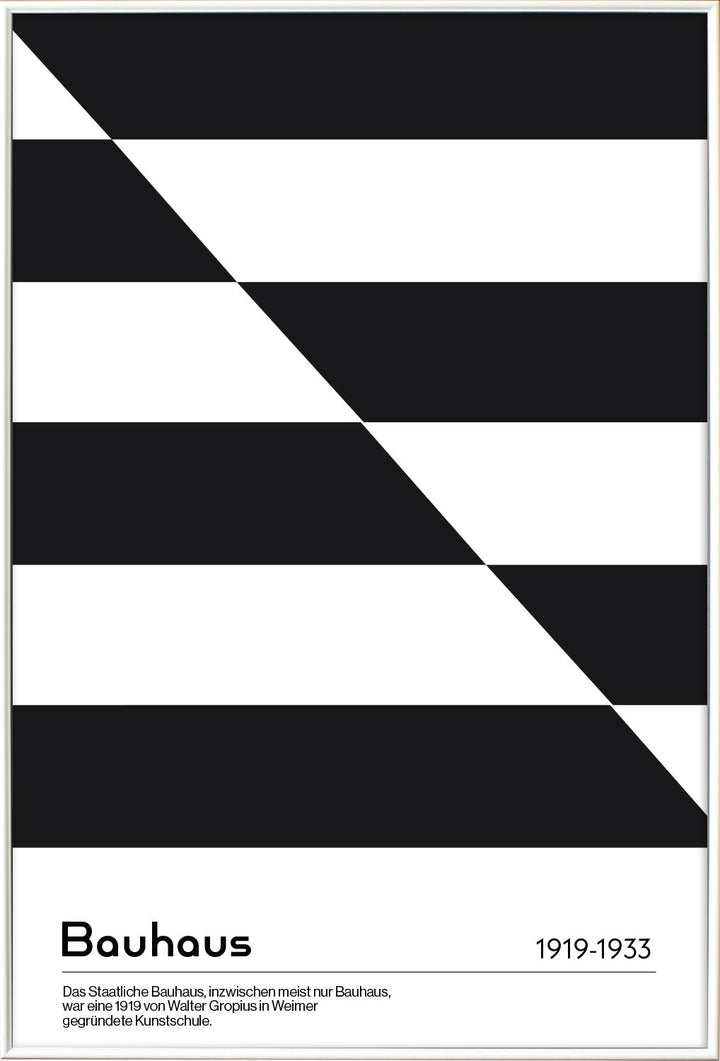 Diagonal Bauhaus in Black