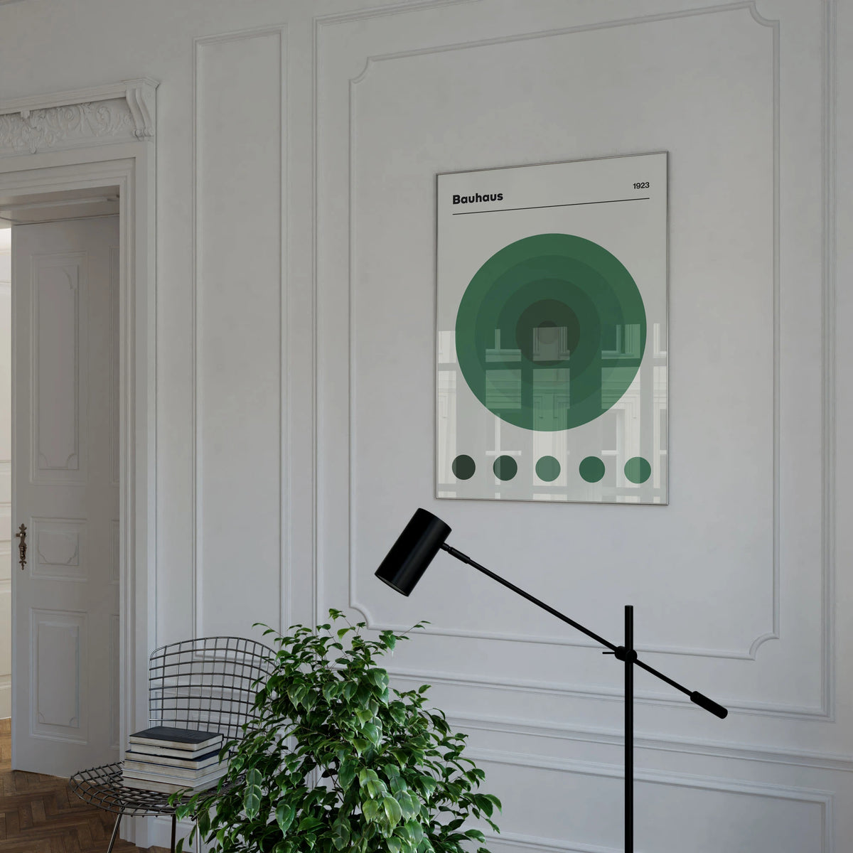 Bauhaus sonne in green