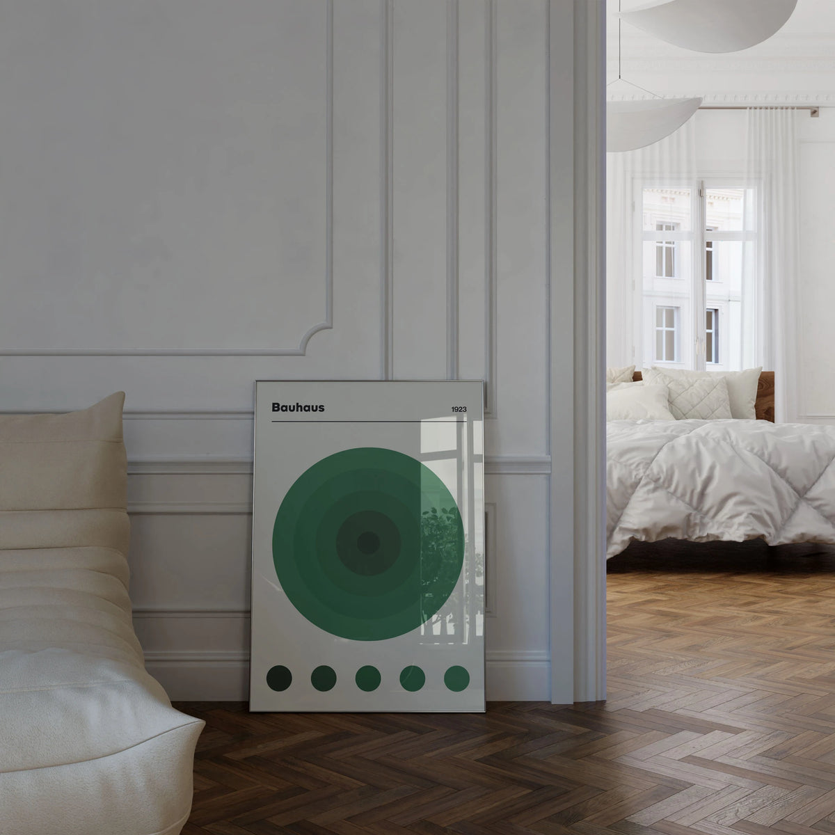 Bauhaus sonne in green