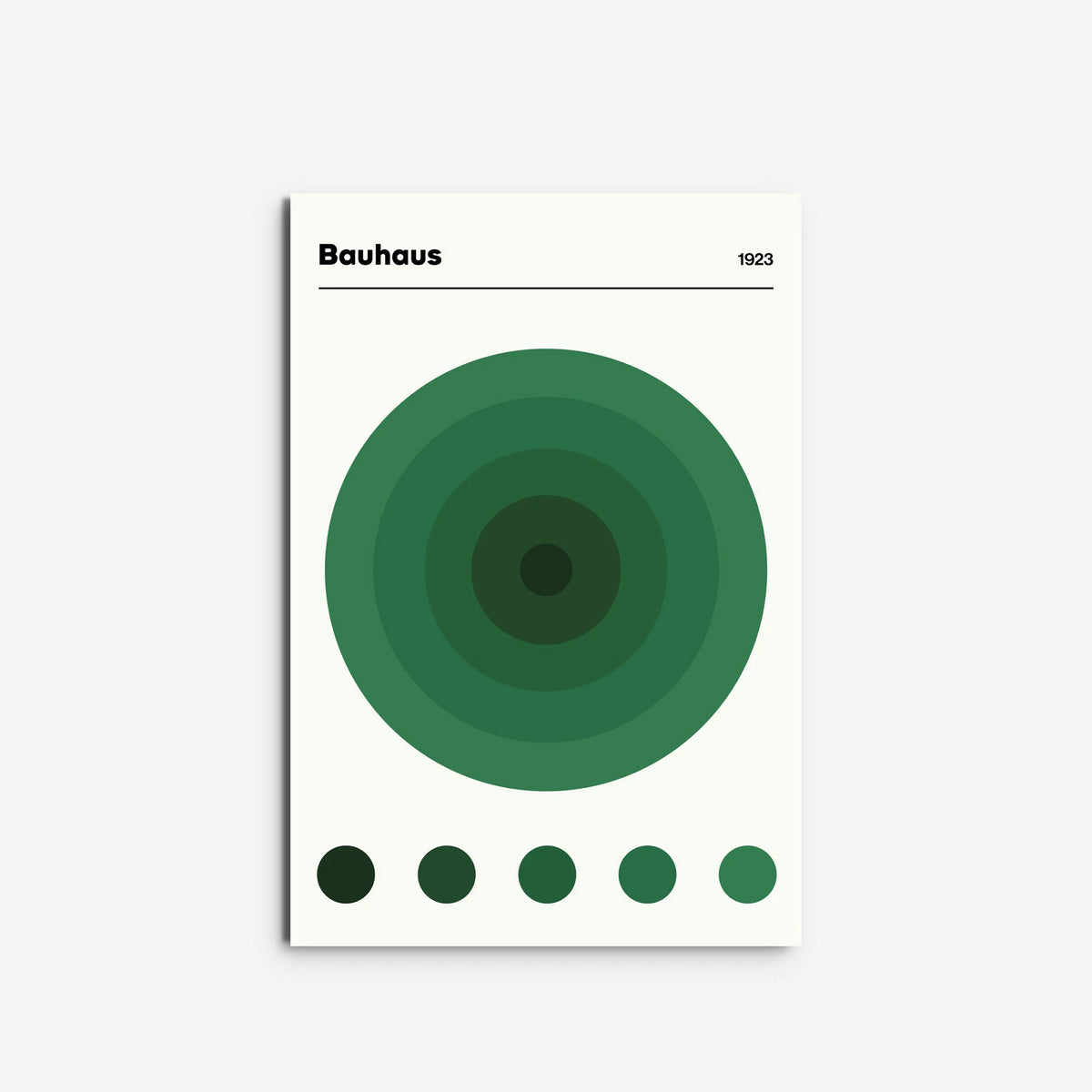 Bauhaus sonne in green
