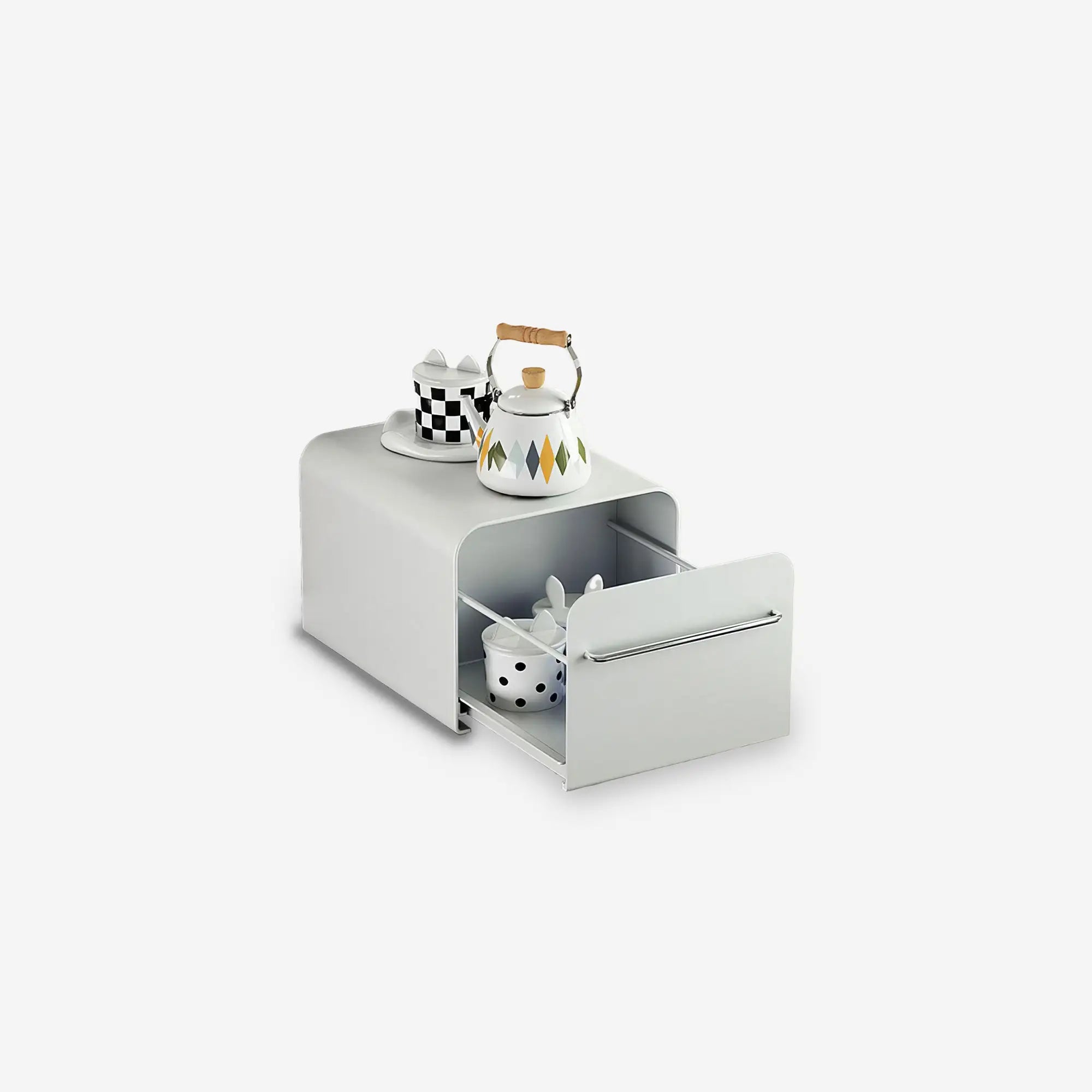 Rounded storage box